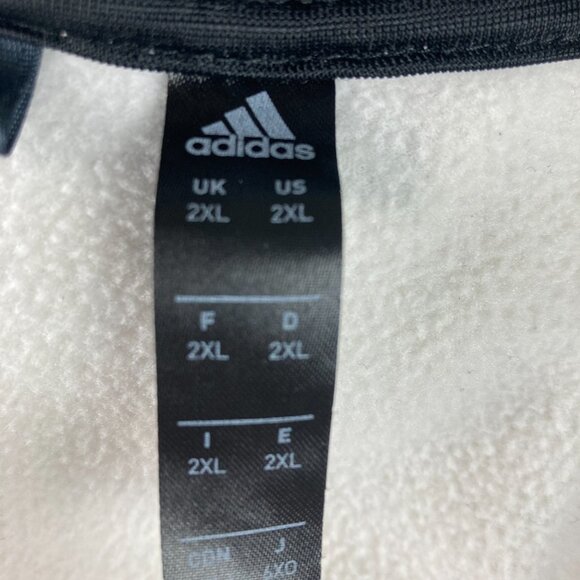 Adidas Cold.rdy Men's White/Gray Raglan Training Logo Pullover Hoodie Size 2XL - Picture 10 of 16